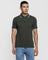 Polo Olive Printed T Shirt - Flow