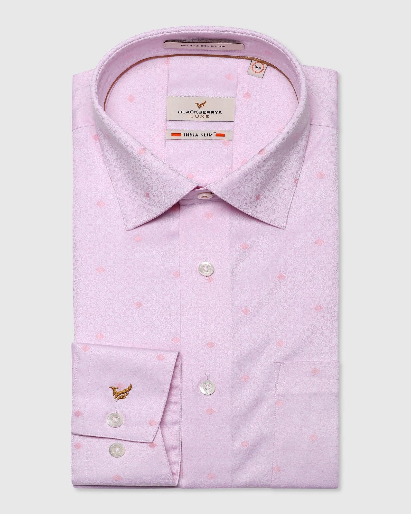 Luxe Formal Pink Printed Shirt - Pride