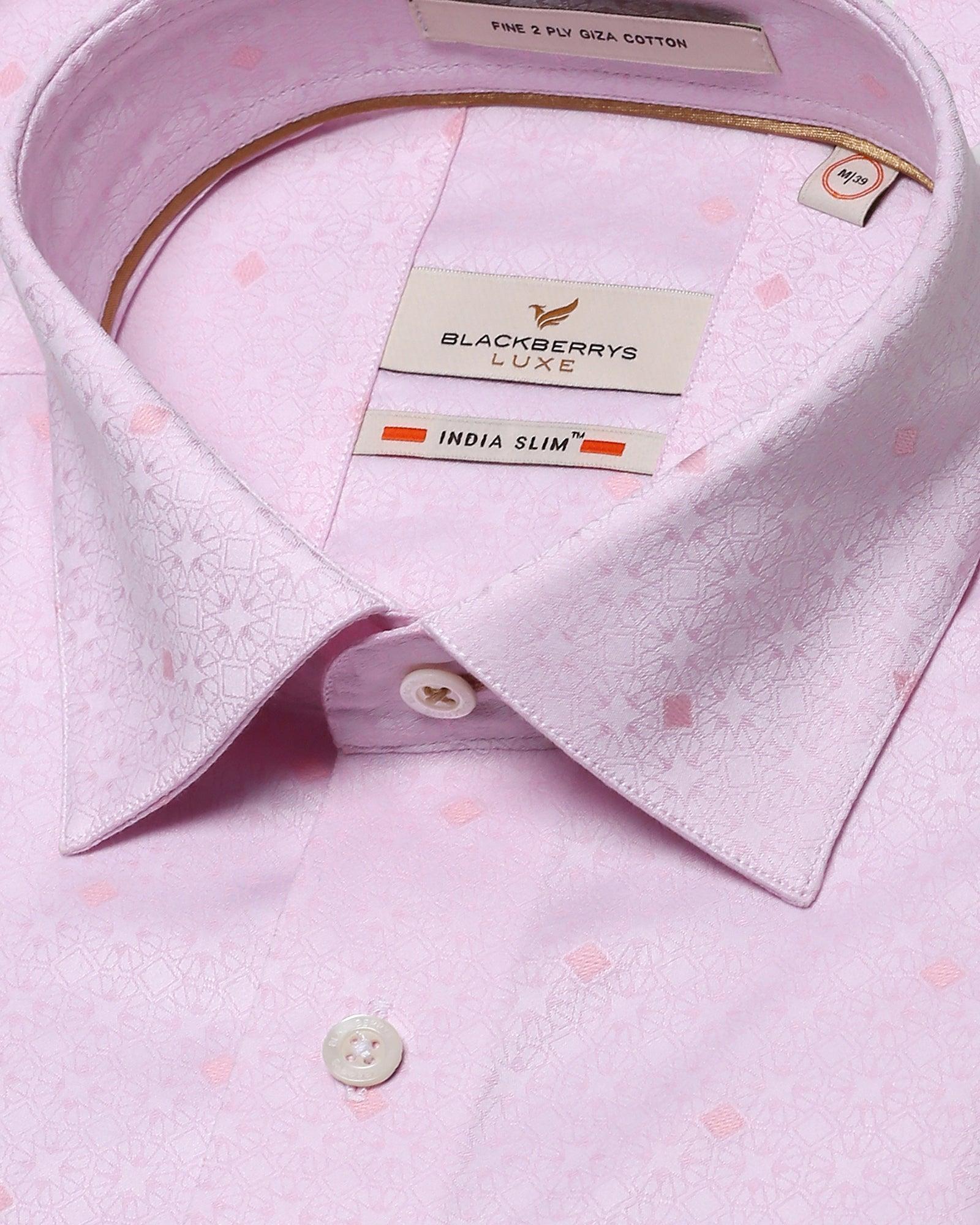 Luxe Formal Pink Printed Shirt - Pride