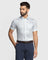 Formal Half Sleeve White Printed Shirt - Nate