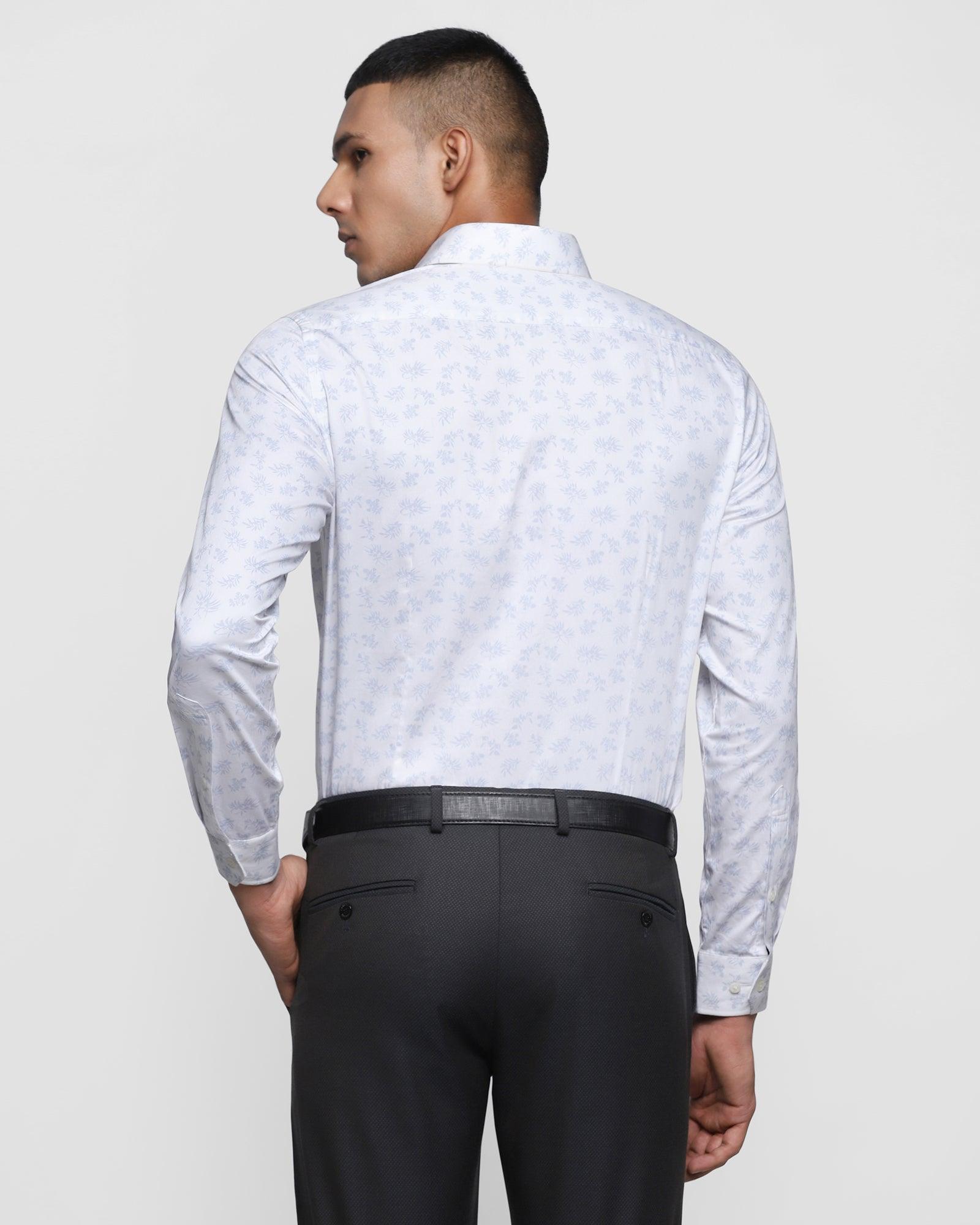 Louis Vuitton Men's White All Over Logo Long Sleeve Shirt