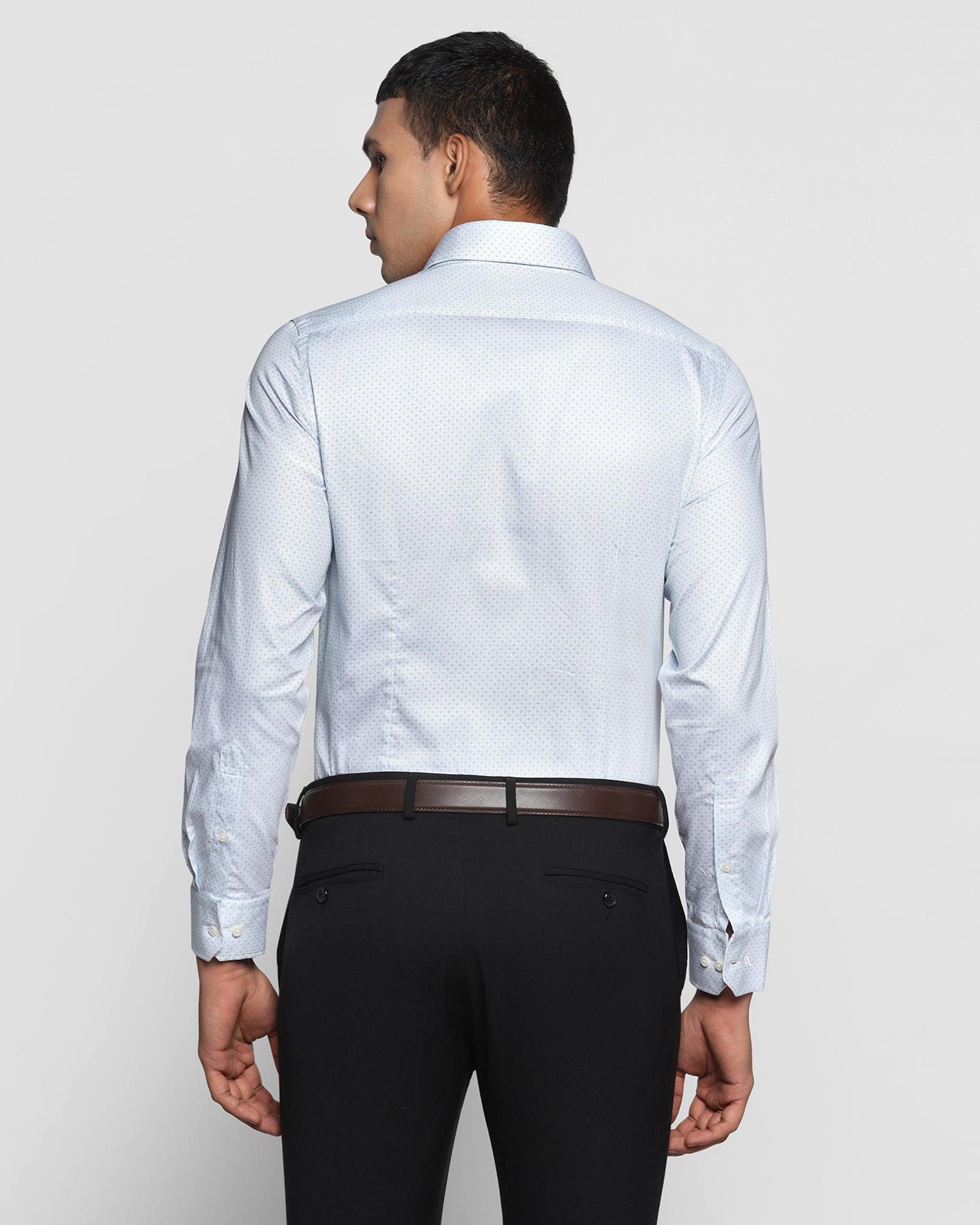 Formal White Printed Shirt - Nate