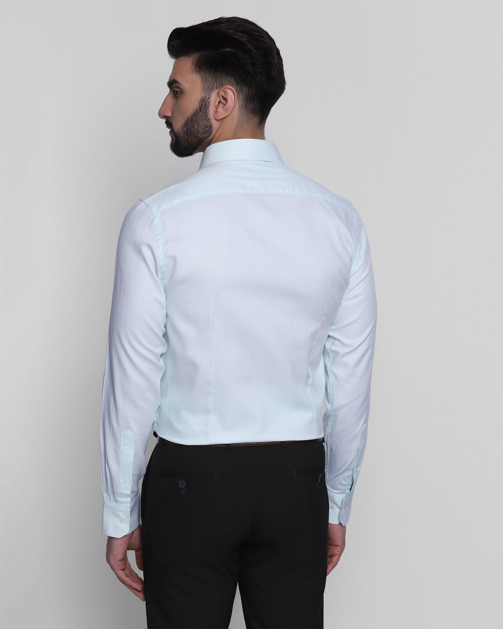 Formal Mint Textured Shirt - Quint