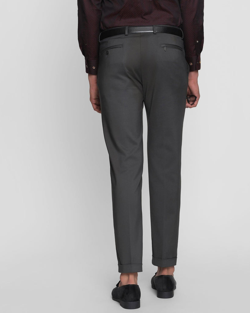 Tapered Formal Olive Solid Trouser - Santino