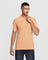 Polo Peach Orange Solid T Shirt - Romeo