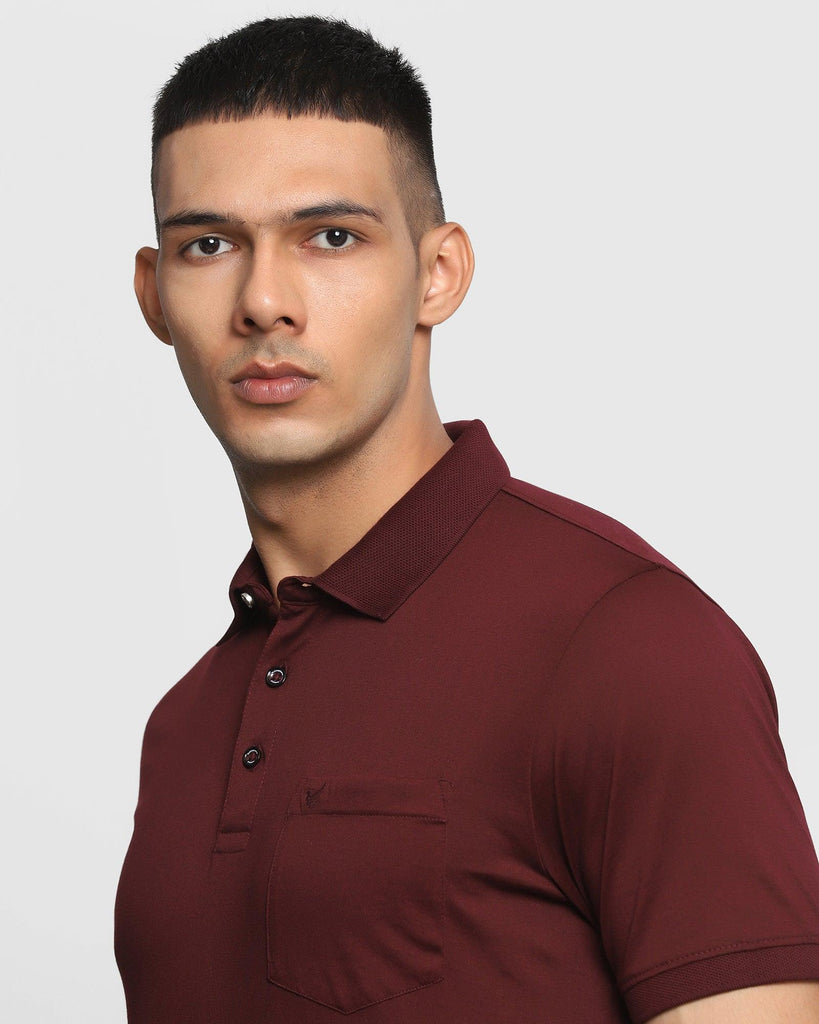 Polo Wine Solid T-Shirt - David