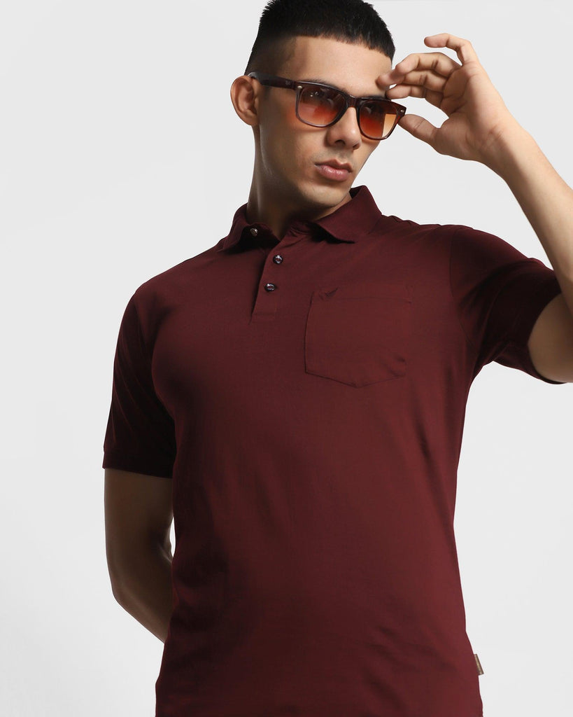 Polo Wine Solid T-Shirt - David