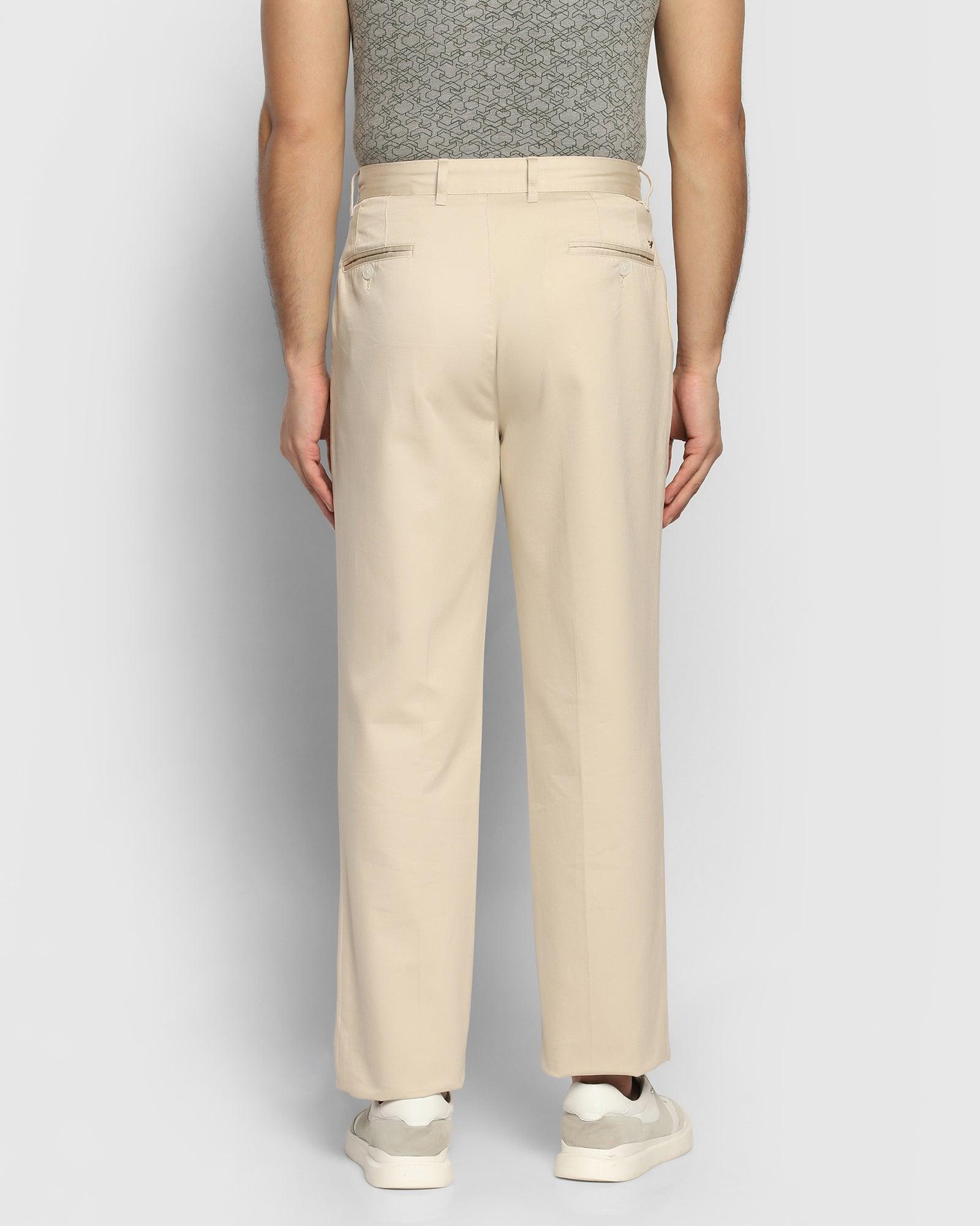 Straight Comfort B-88P Casual Beige Solid Khakis - Knight Rider