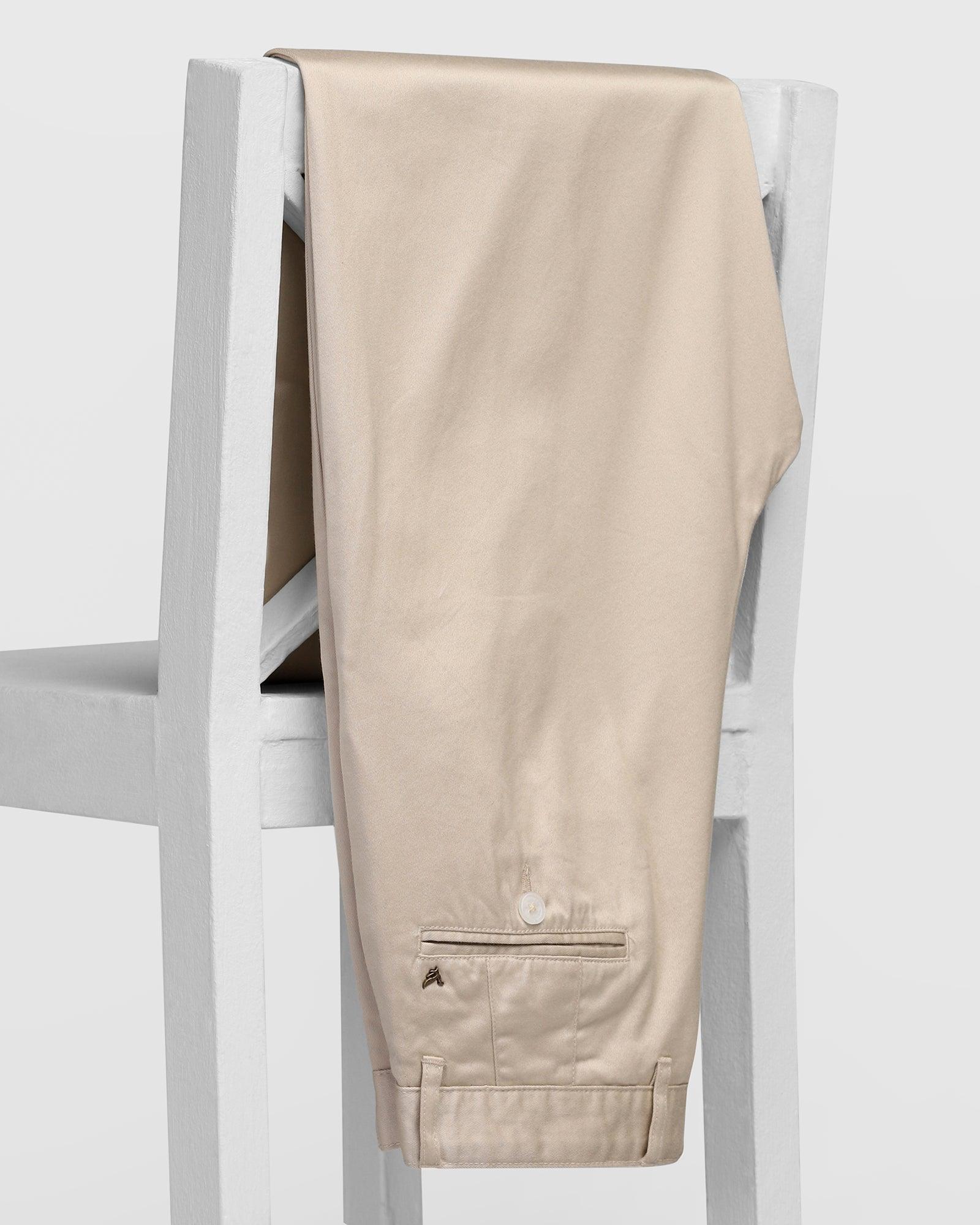 Straight Comfort B-88P Casual Beige Solid Khakis - Knight Rider