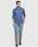 Slim Fit B-91 Casual Blue Solid Khakis - Lab