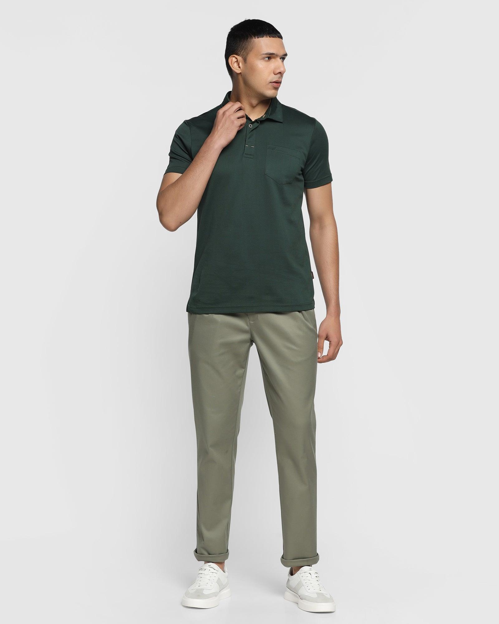 Nxt Casual Olive Solid Khakis - Cygnus Pl