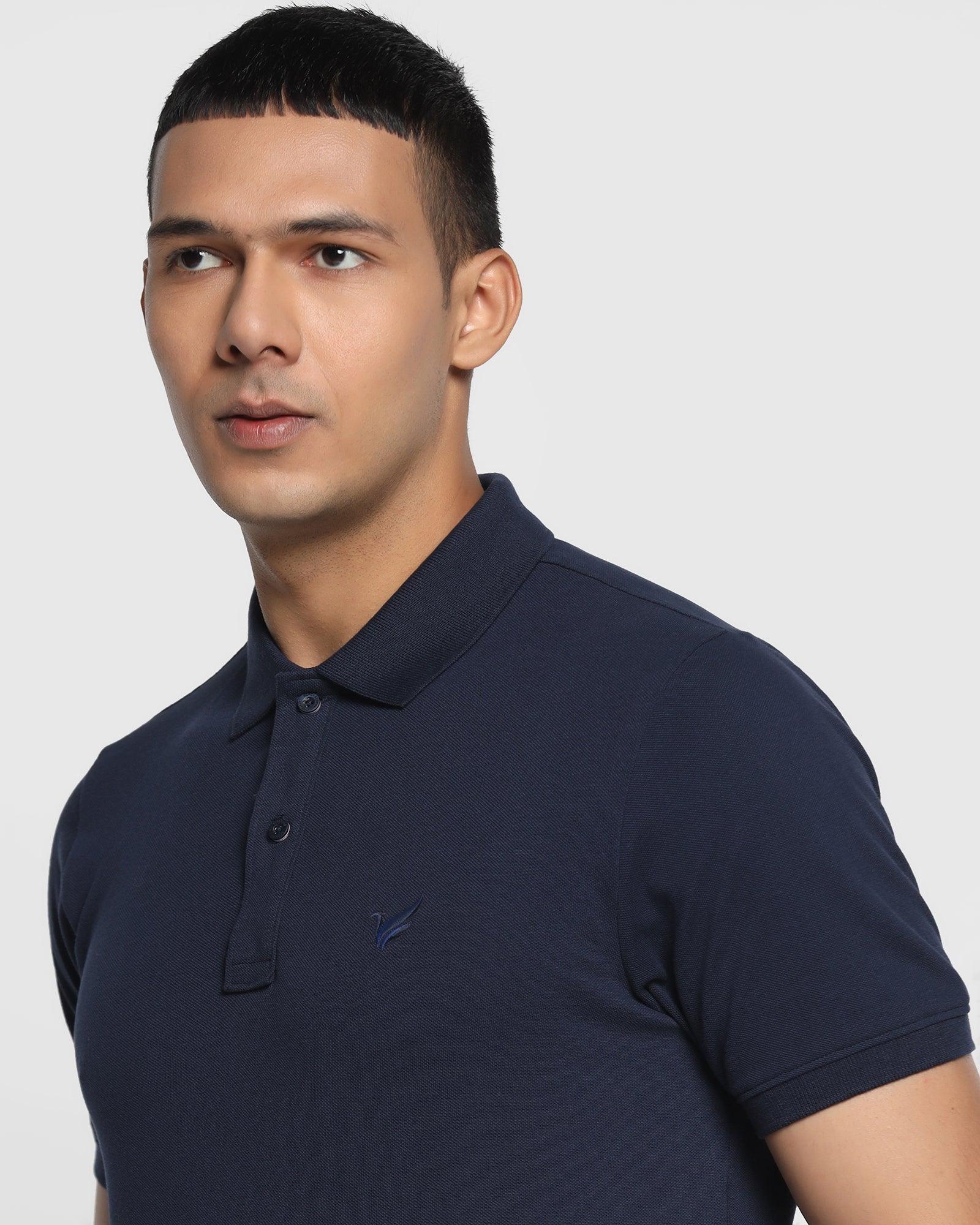 Polo Navy Solid T Shirt - Miles
