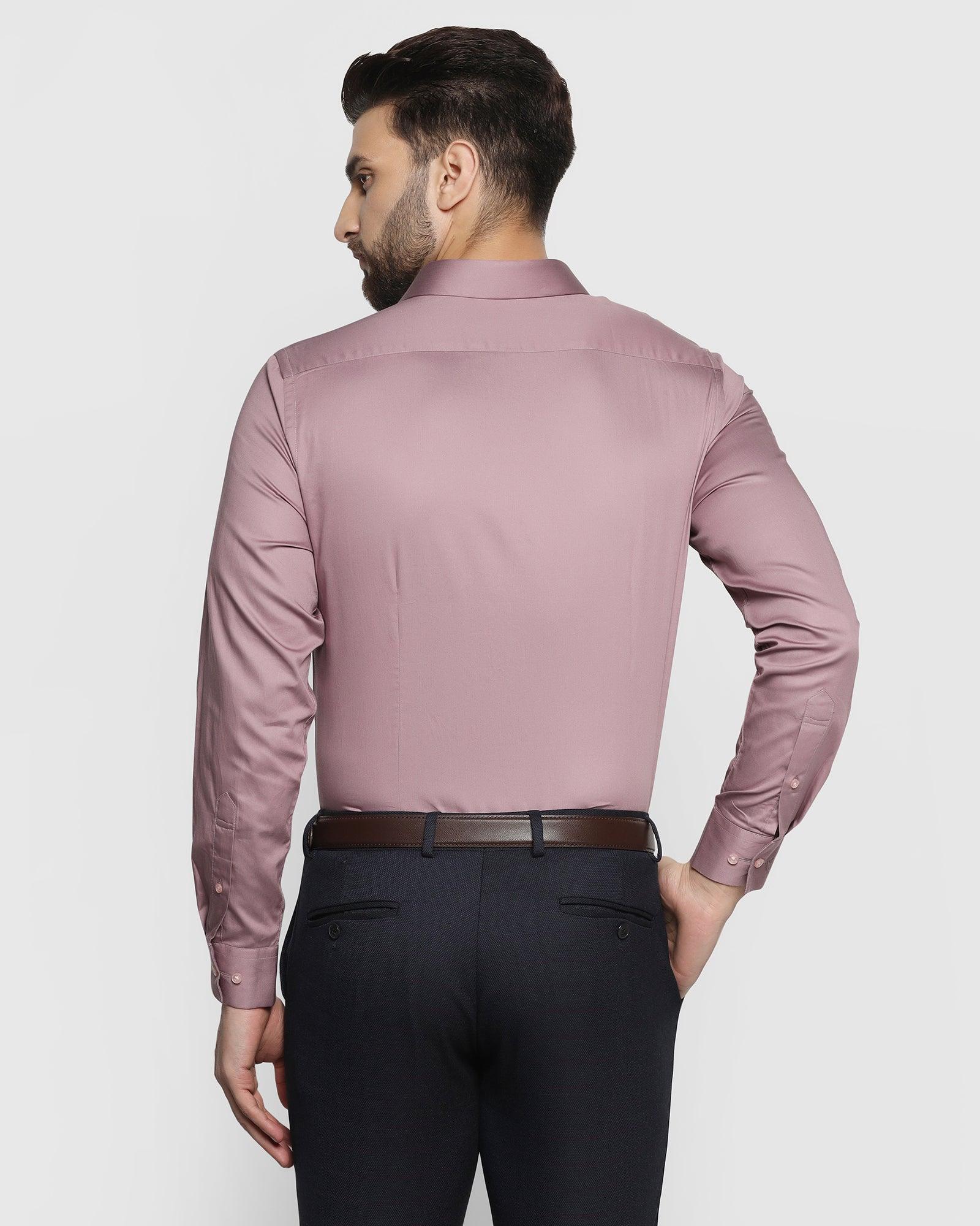Formal Dusty Pink Solid Shirt - Donato