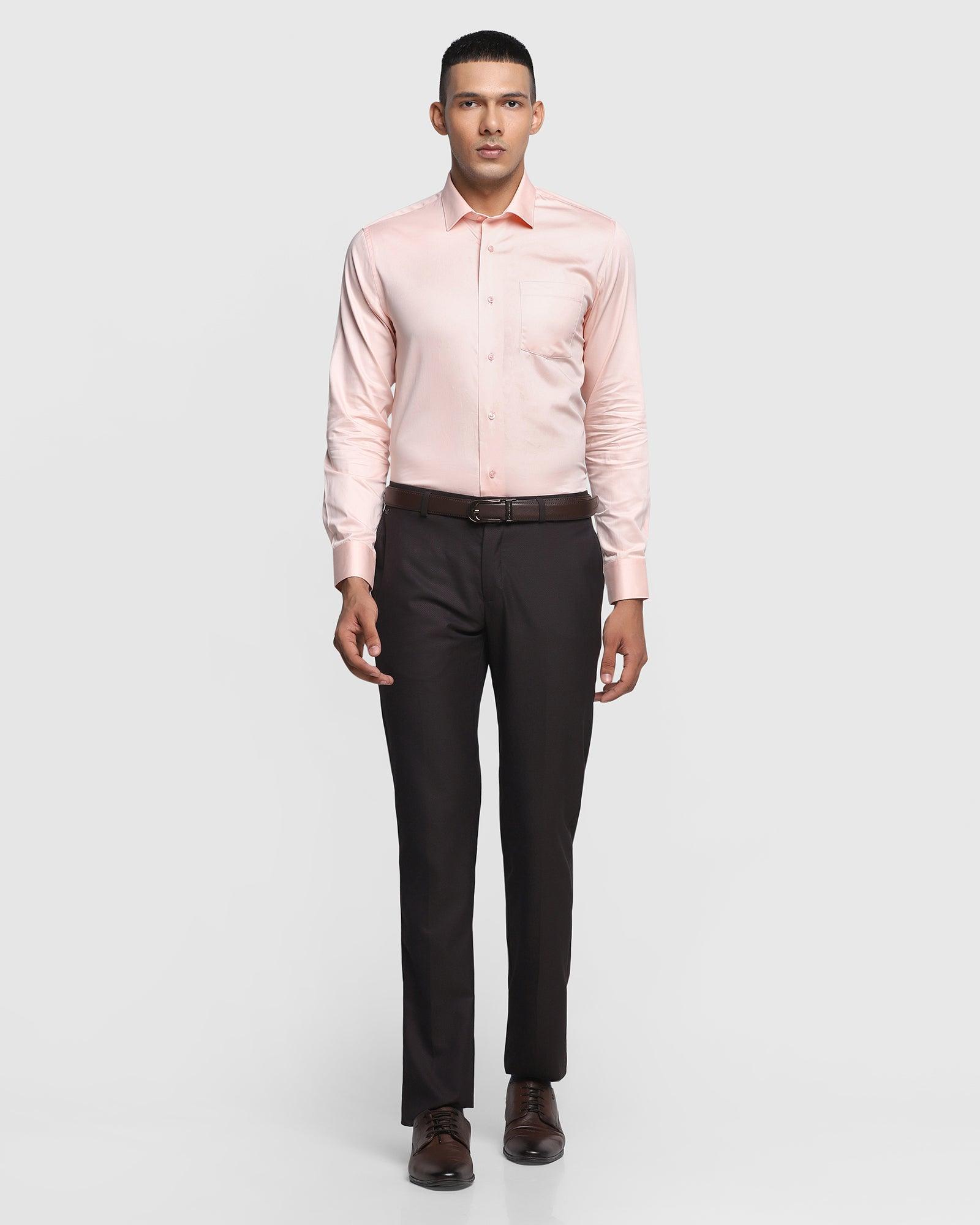Formal Pink Solid Shirt - Maple