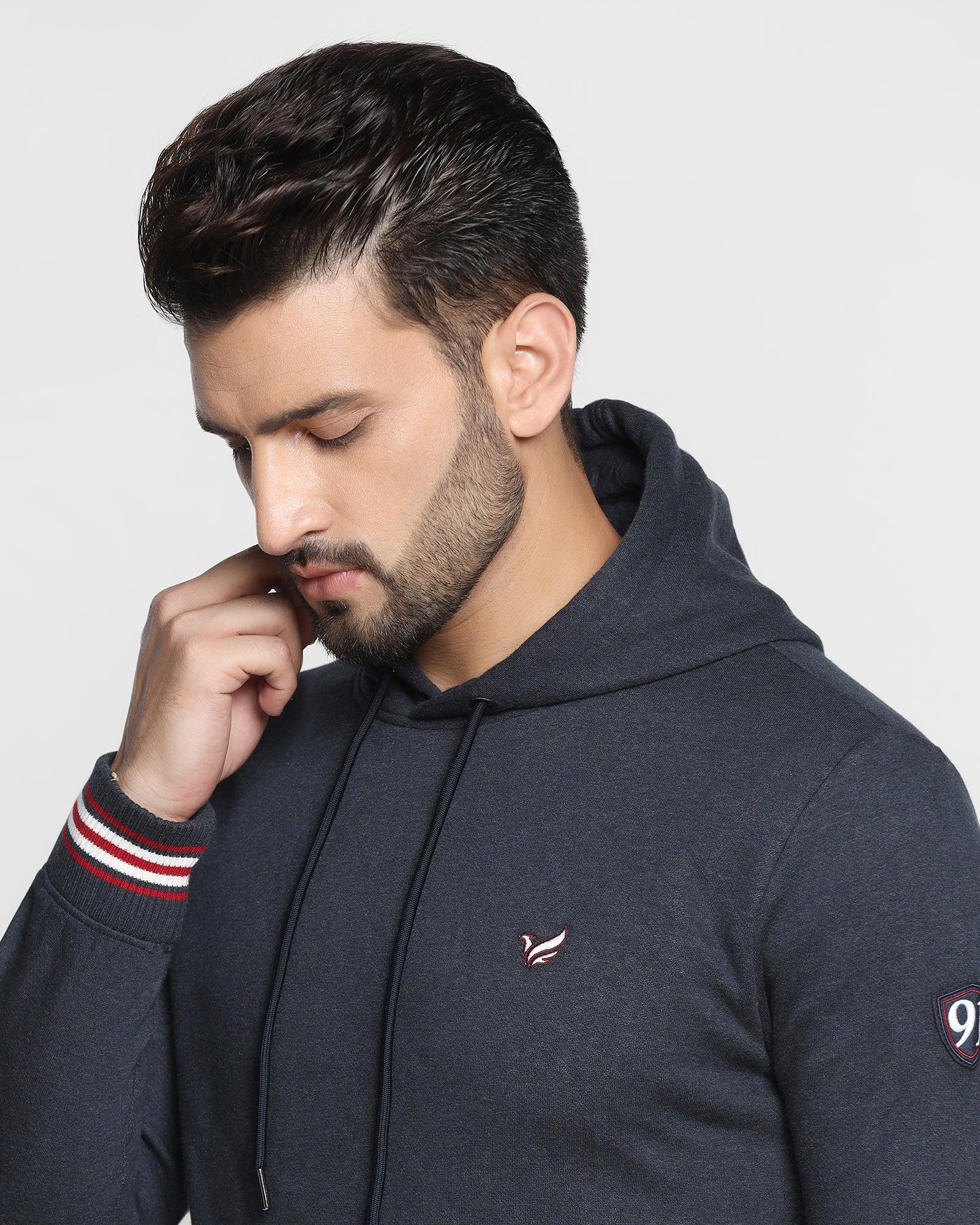 Hoodie Sweatshirt In Navy (Cameron) - Blackberrys