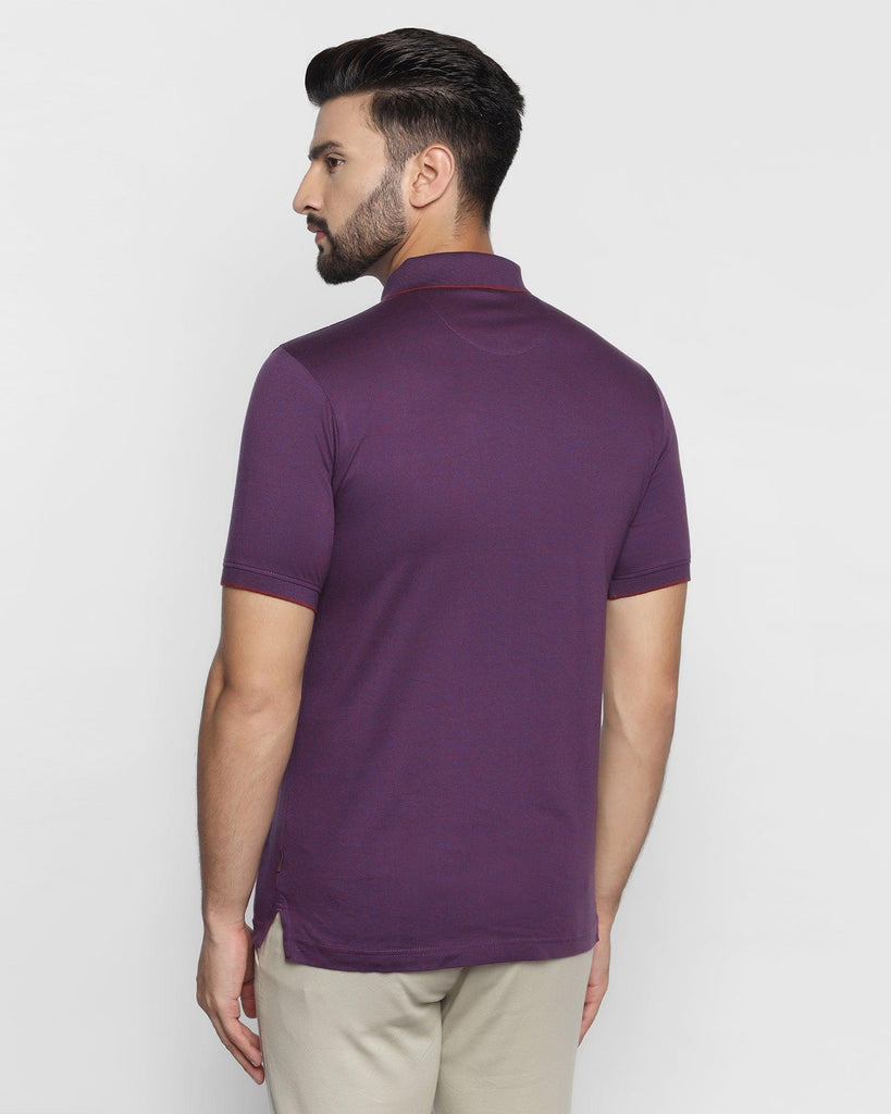 Polo Purple Solid T-Shirt - Tone