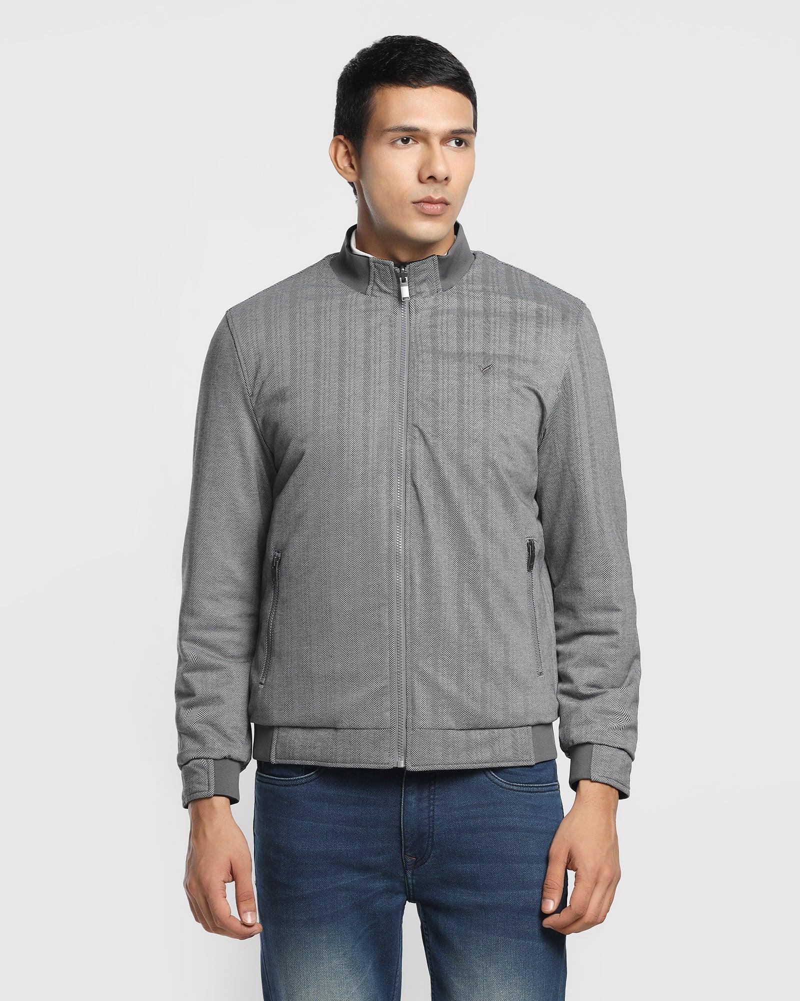 Buy Reversible Black Solid Zipper Jacket - Vietro Collection