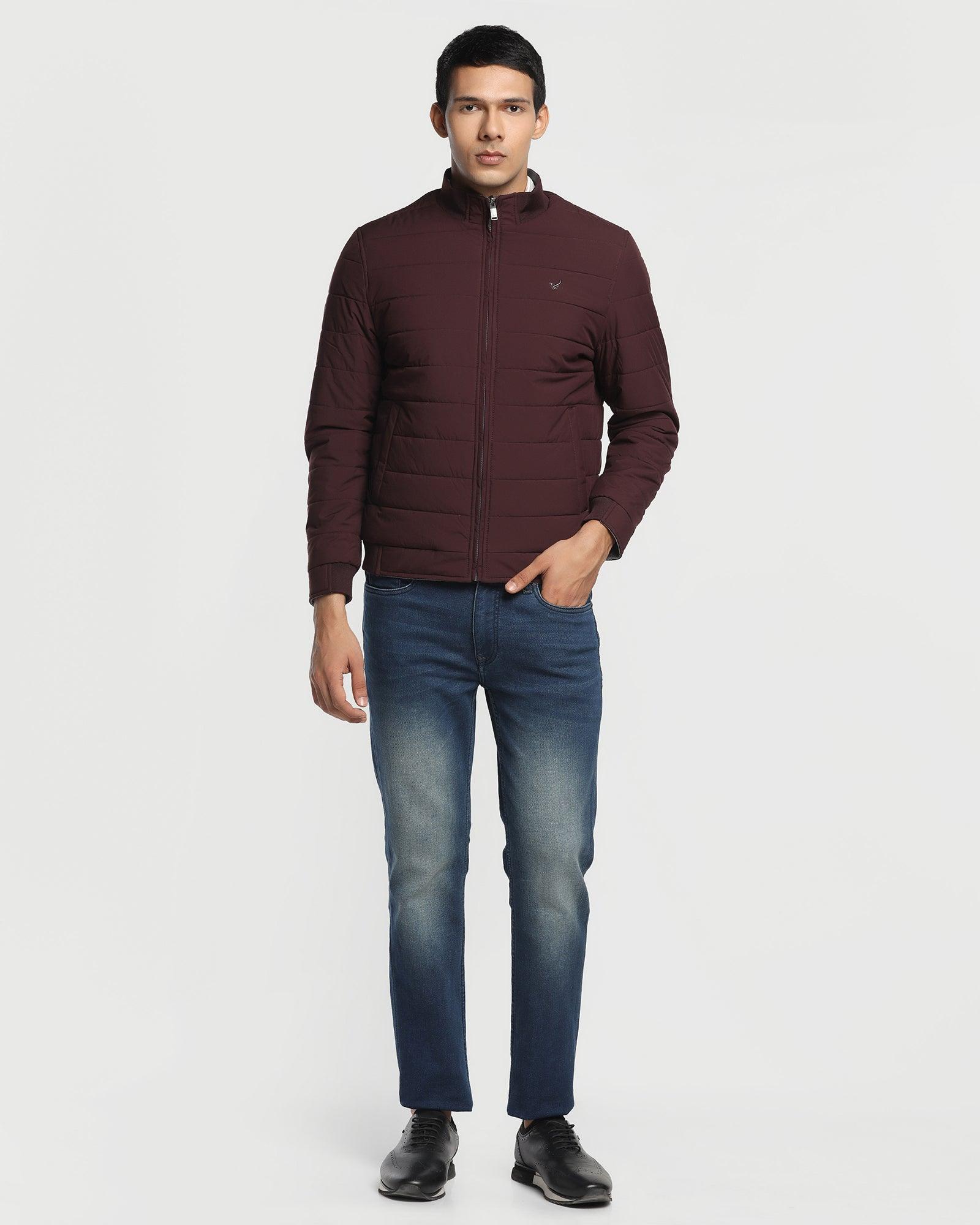 Reversible Zipper Jacket In Wine (Vietro) - Blackberrys
