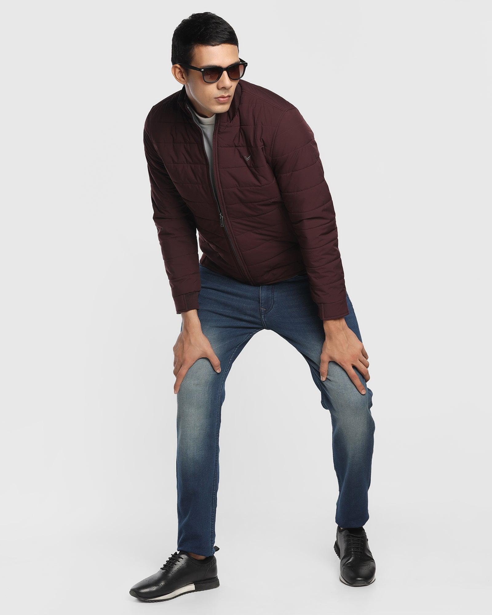 Reversible Zipper Jacket In Wine (Vietro) - Blackberrys