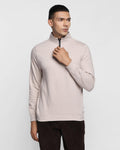 Stylized Collar Sweatshirt In Beige (Bing) - Blackberrys