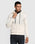 Hoodie Off White Solid Sweatshirt - Morgan