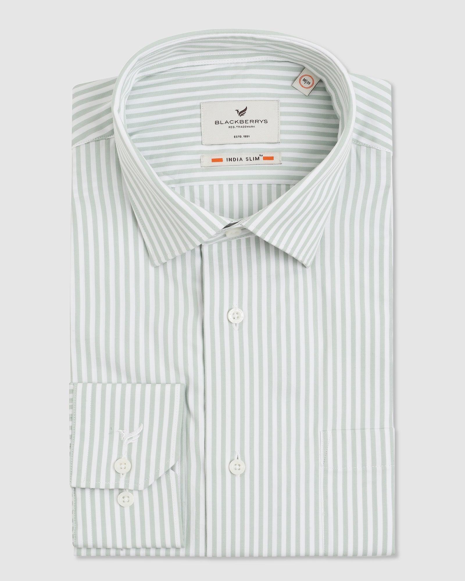 Formal Mint Striped Shirt - Bravos