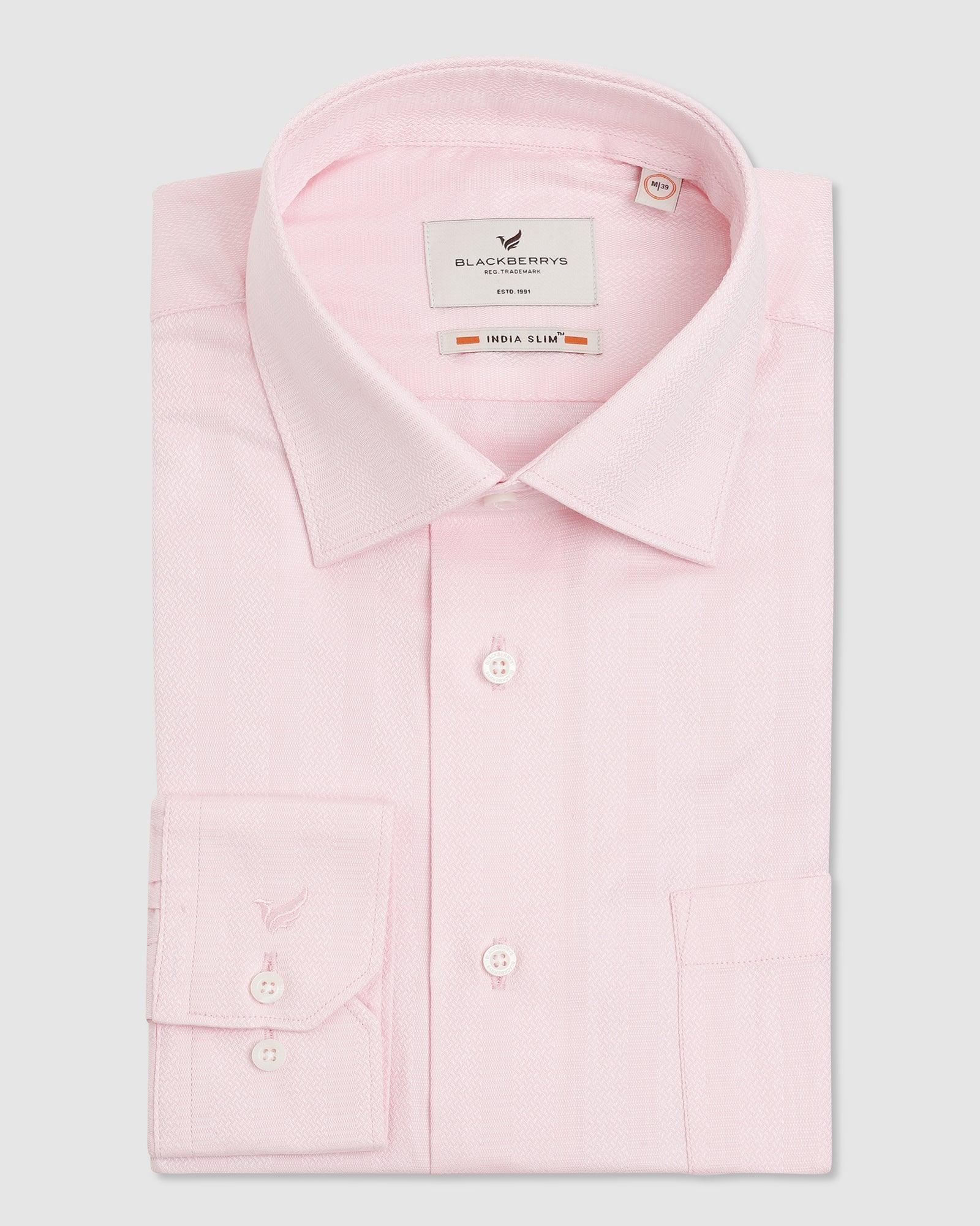 Formal Pink Striped Shirt - Zalton