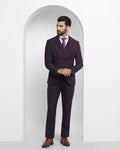 Testin 6X Formal Premium Suit In Wine - blackberrys-clothing