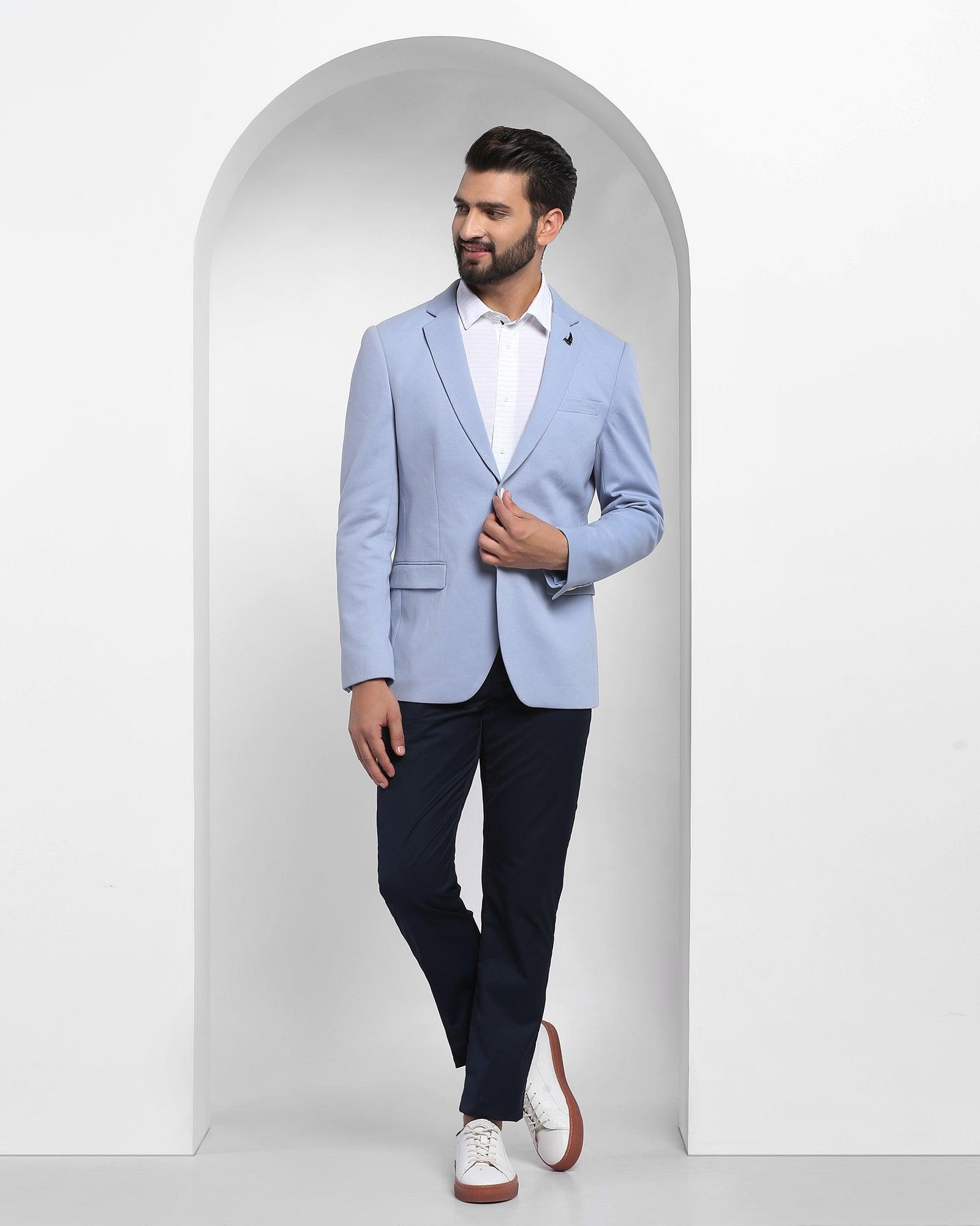 Buy MOGU Mens Navy Suit Regular Fit for Wedding Two Piece (Blazer + Trousers)  US Size Blazer 32/Pants 30 Navy Blue at Amazon.in