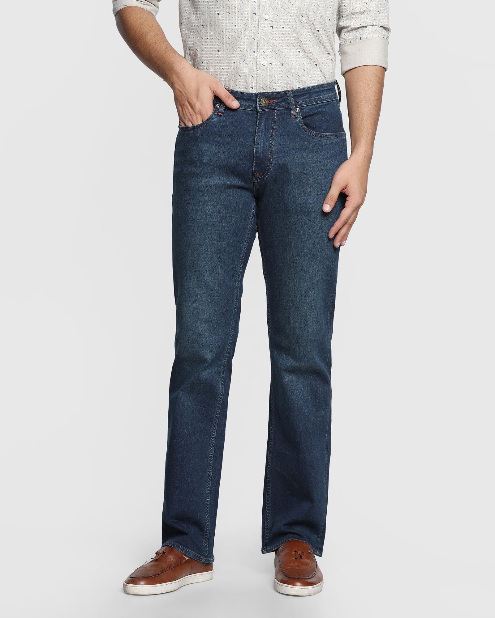 Super Flex Straight Comfort Duke Fit Indigo Jeans - Valter