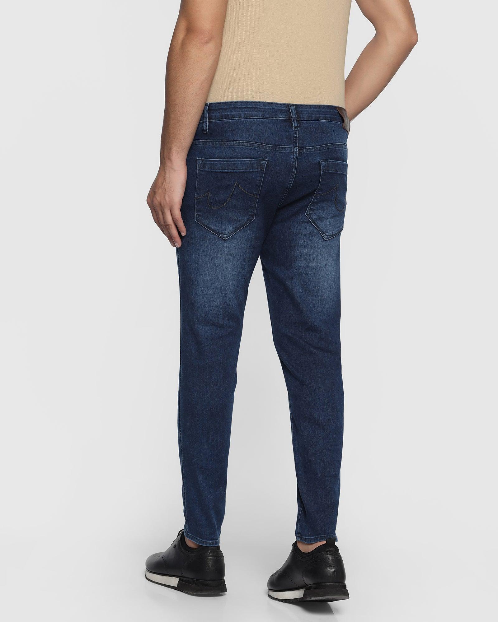 Super Flex Skinny Cropped Fiji Fit Indigo Jeans - Fanzo