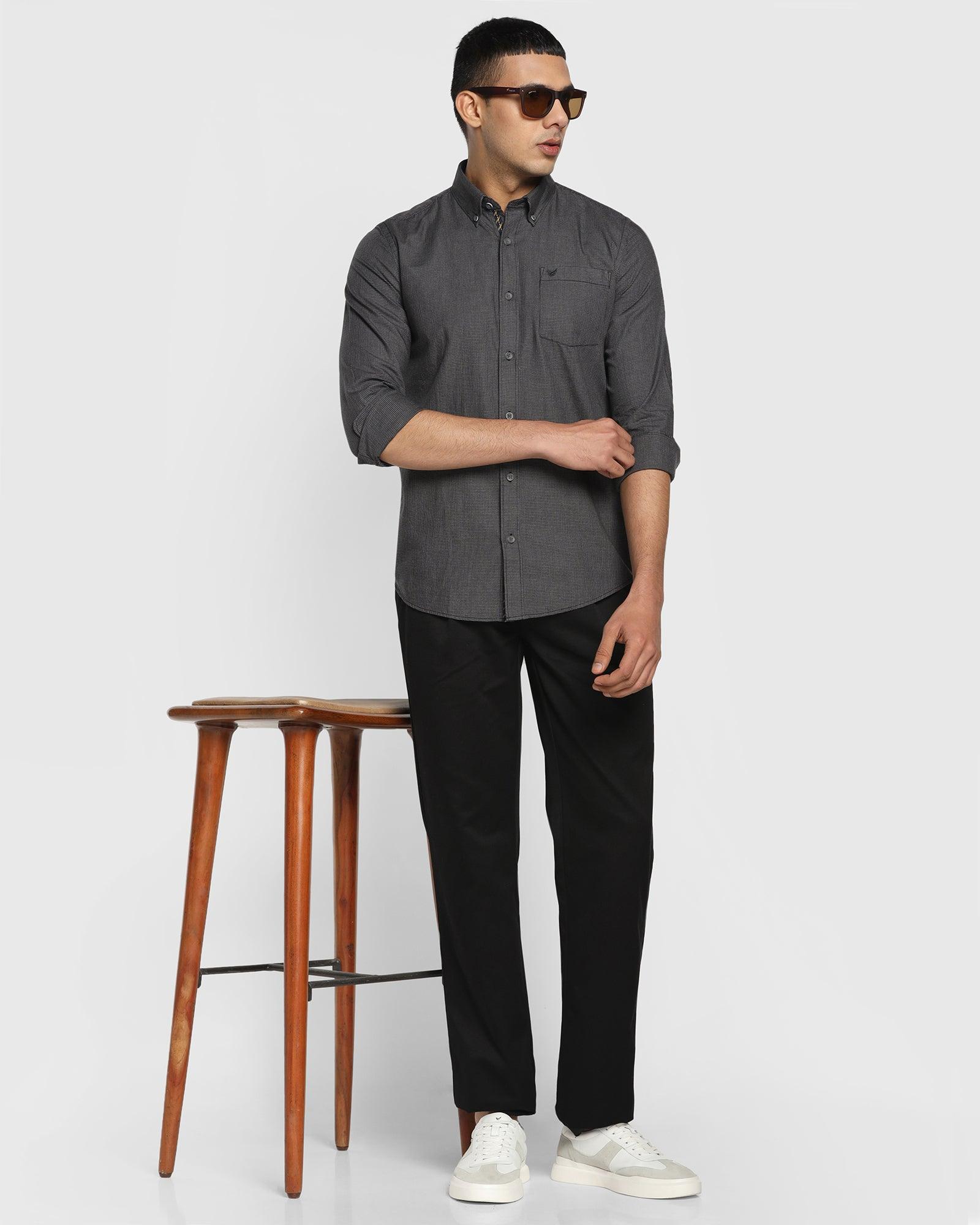 Formal Black Printed Shirt - Kellen