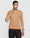 Crew Neck Brown & Tan Textured Sweater - Delta