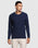 Crew Neck Indigo Textured Sweater - Erin