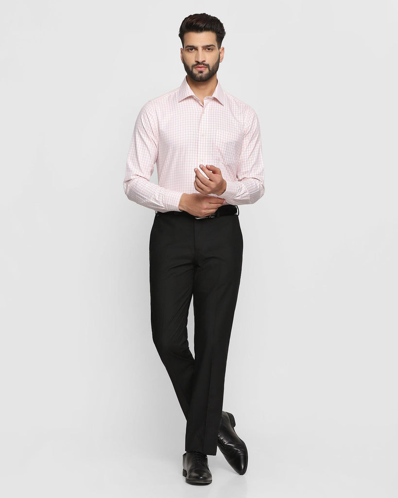 Straight B-90 Formal Black Textured Trouser - Blicks