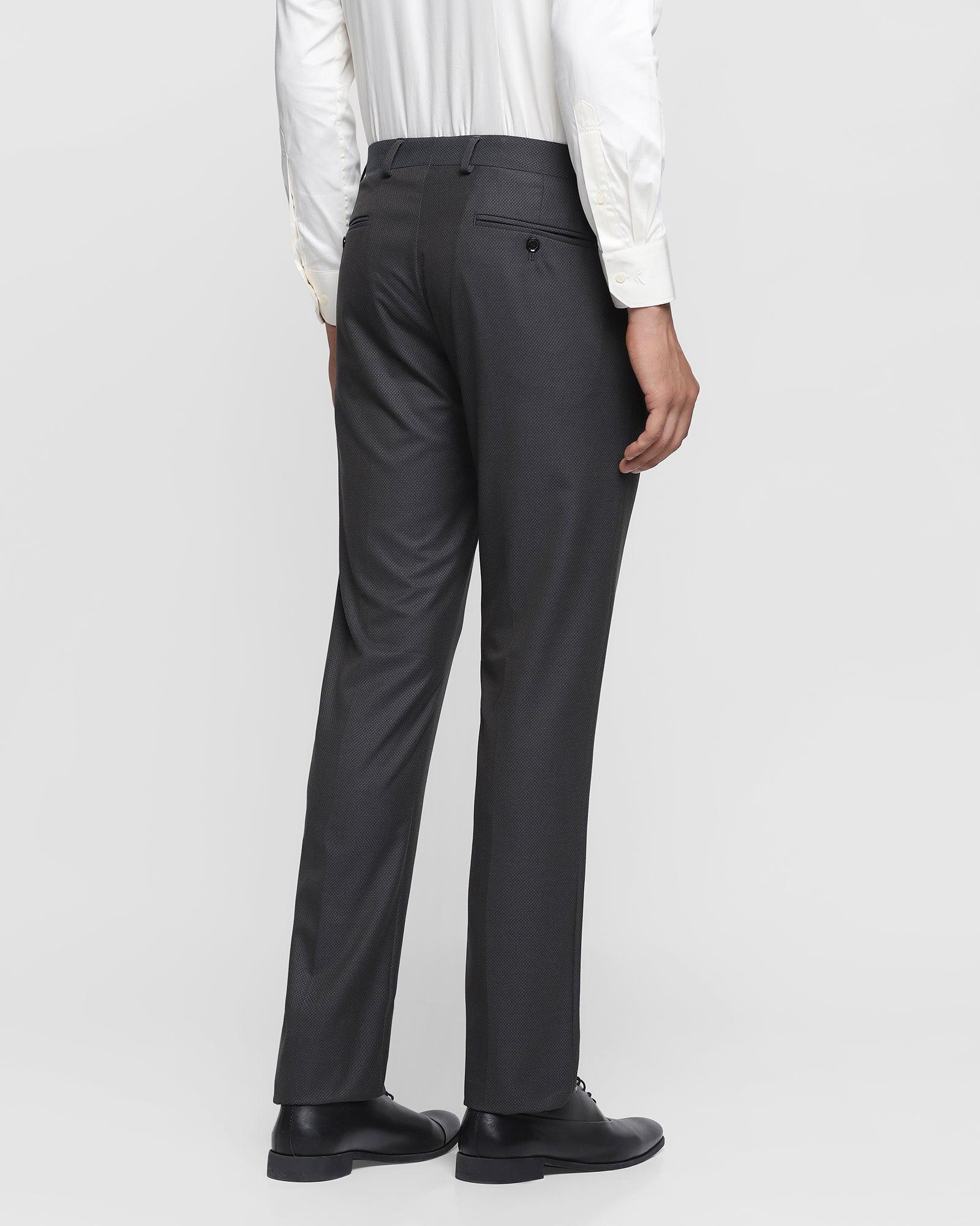 Slim Comfort B-95 Formal Charcoal Textured Trouser - Will