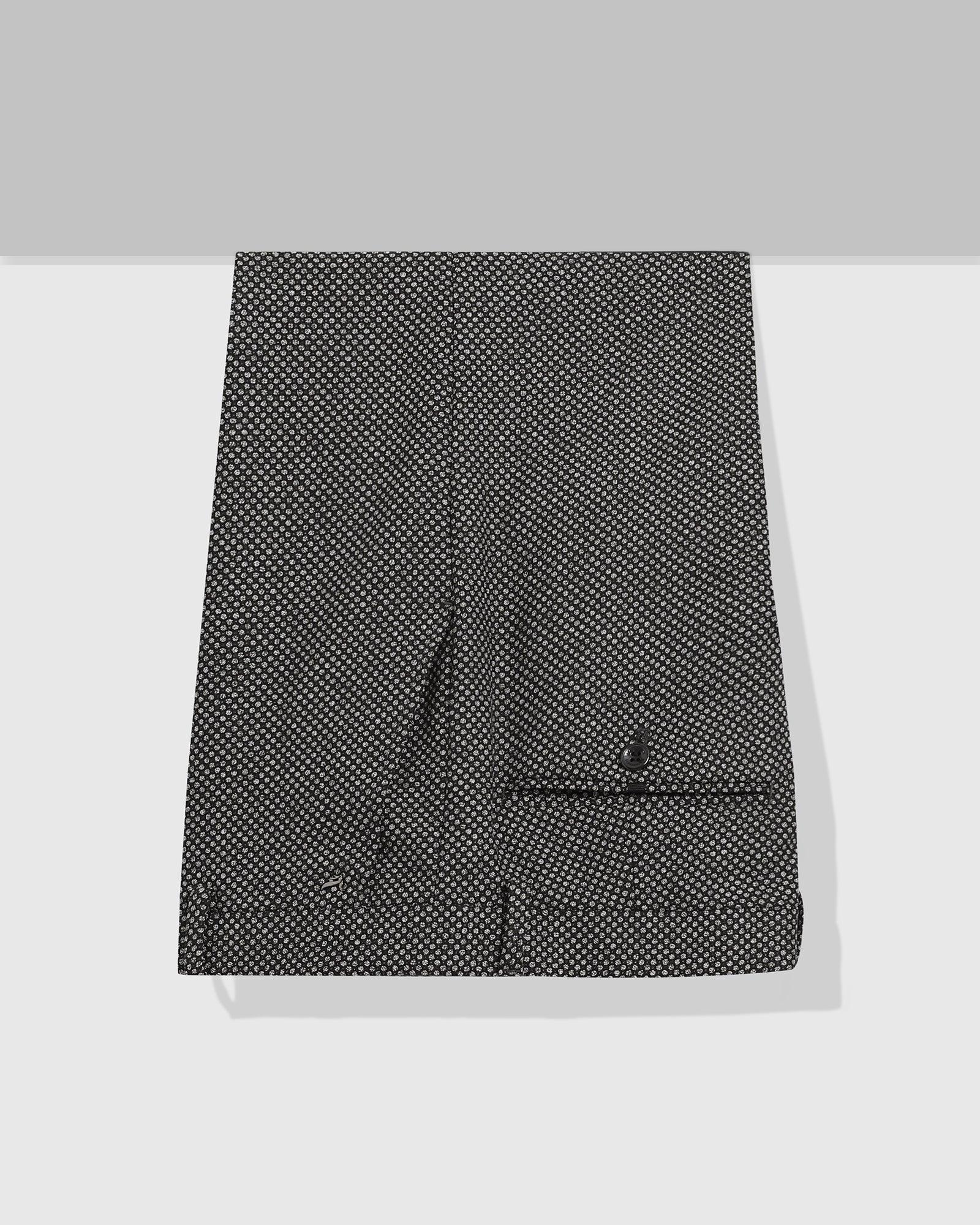 Super Slim Phoenix Formal Charcoal Textured Trouser - Mybar