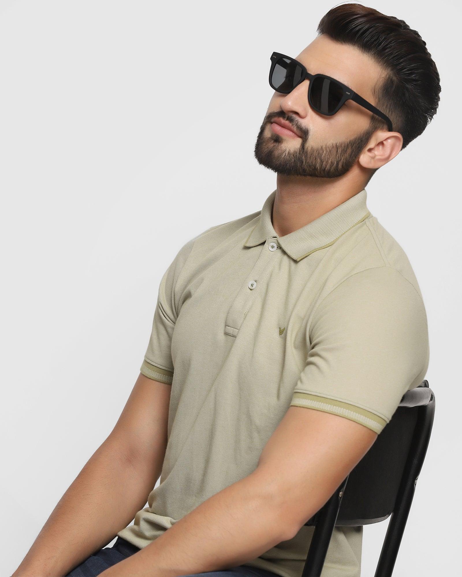 Polo Moss Green Textured T Shirt - Penny