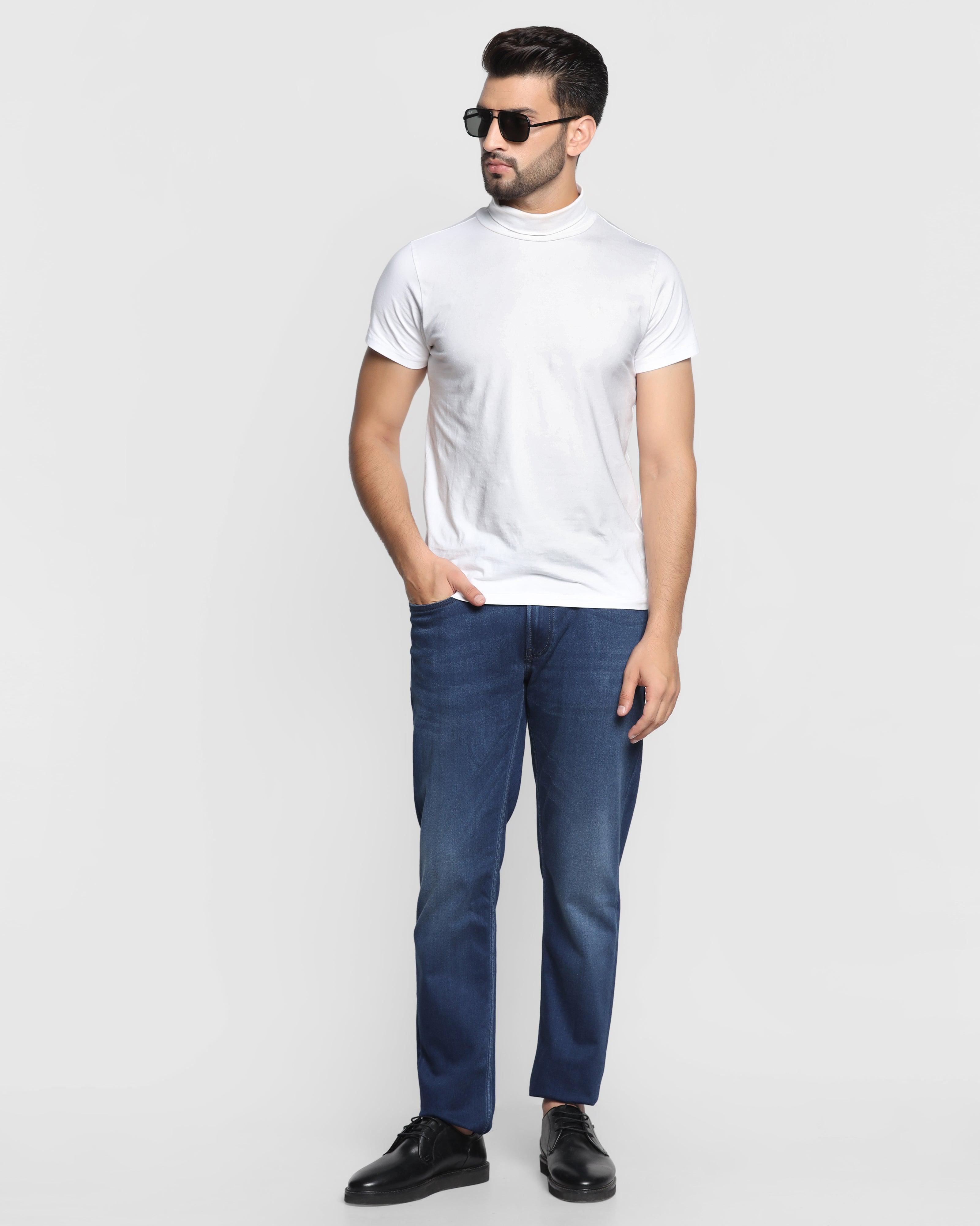 Super Clean Slim Comfort Buff Fit Light Indigo Jeans - Art