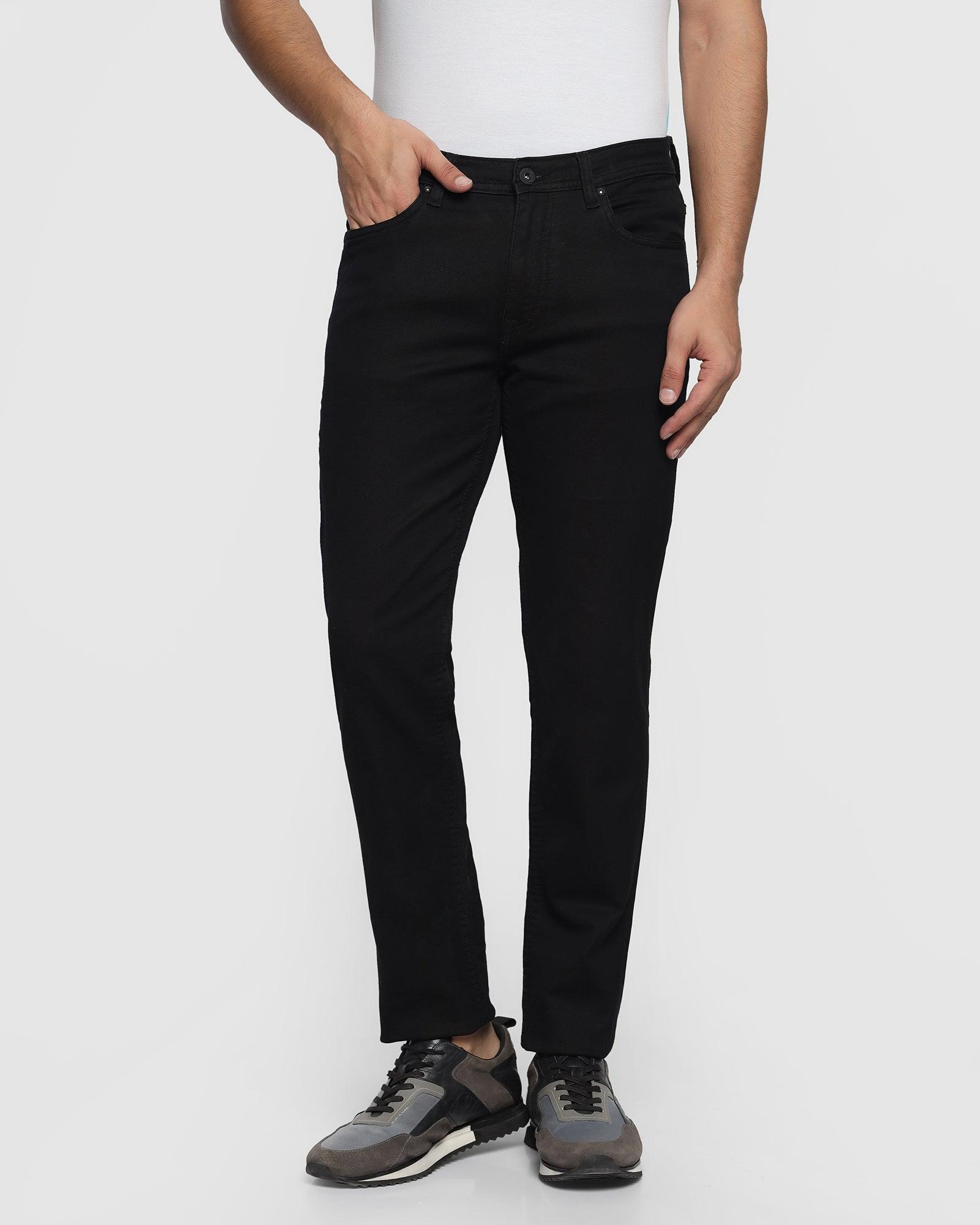 Ultrasoft Slim Comfort Buff Fit Black Jeans - Blasa