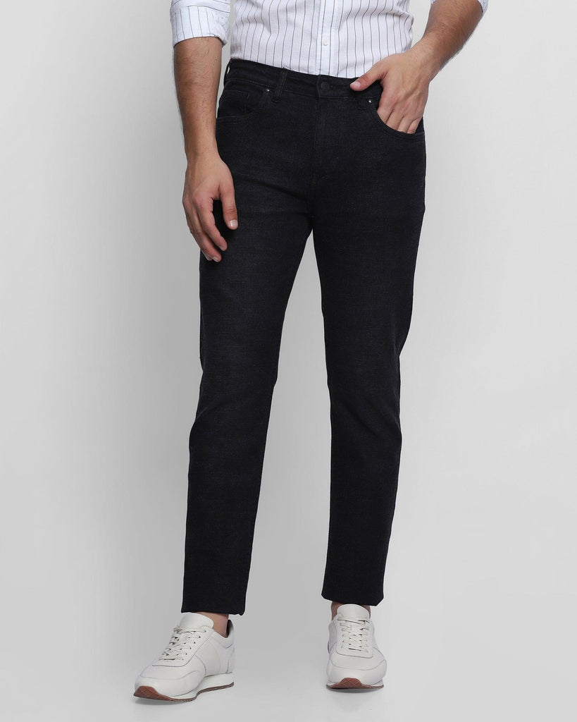 Super Flex Slim Yonk Fit Black Jeans - Luis