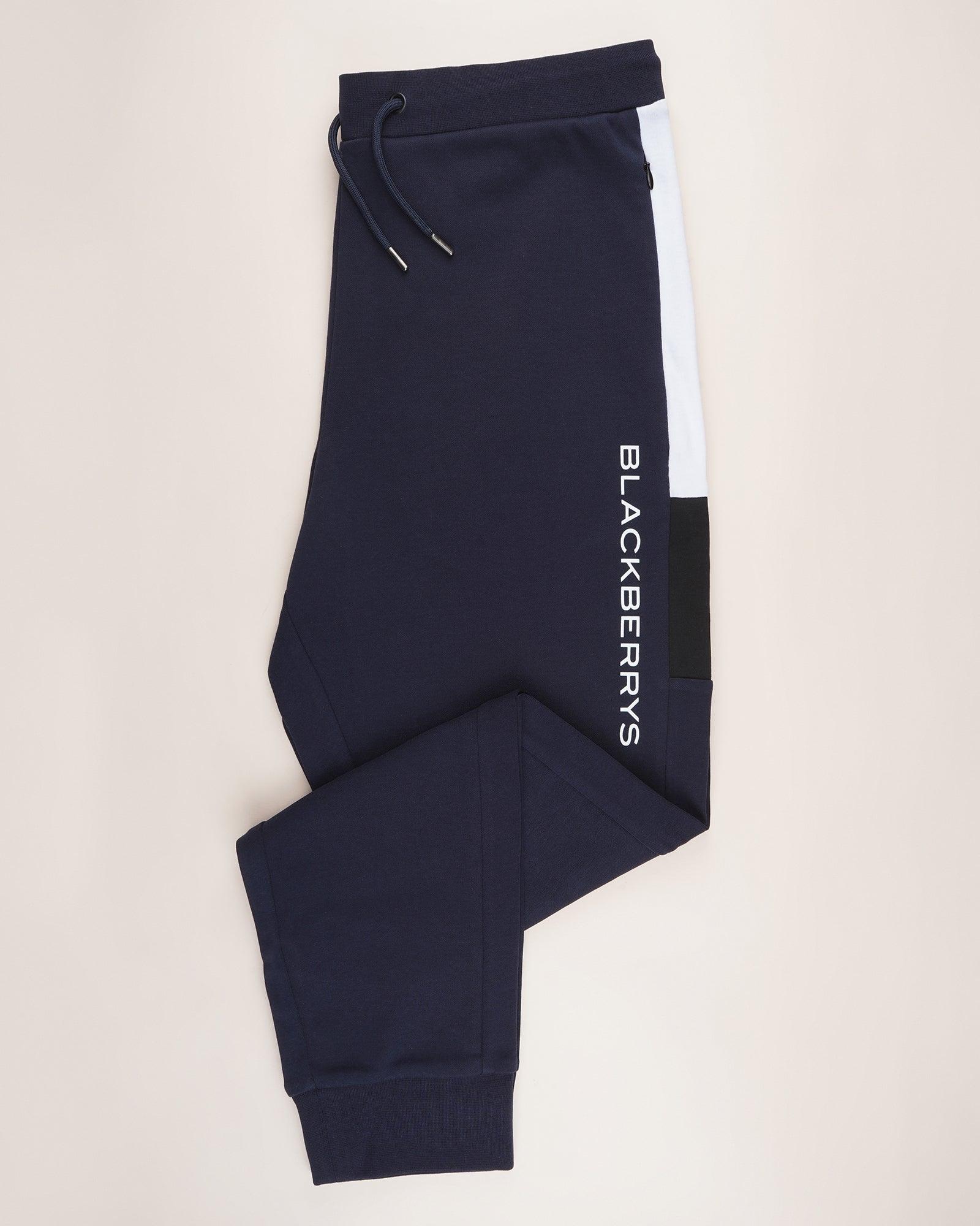 Casual Blue Solid Jogger - Sage