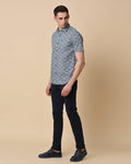 Slim Fit B-91 Casual Navy Solid Khakis - Honey - Blackberrys