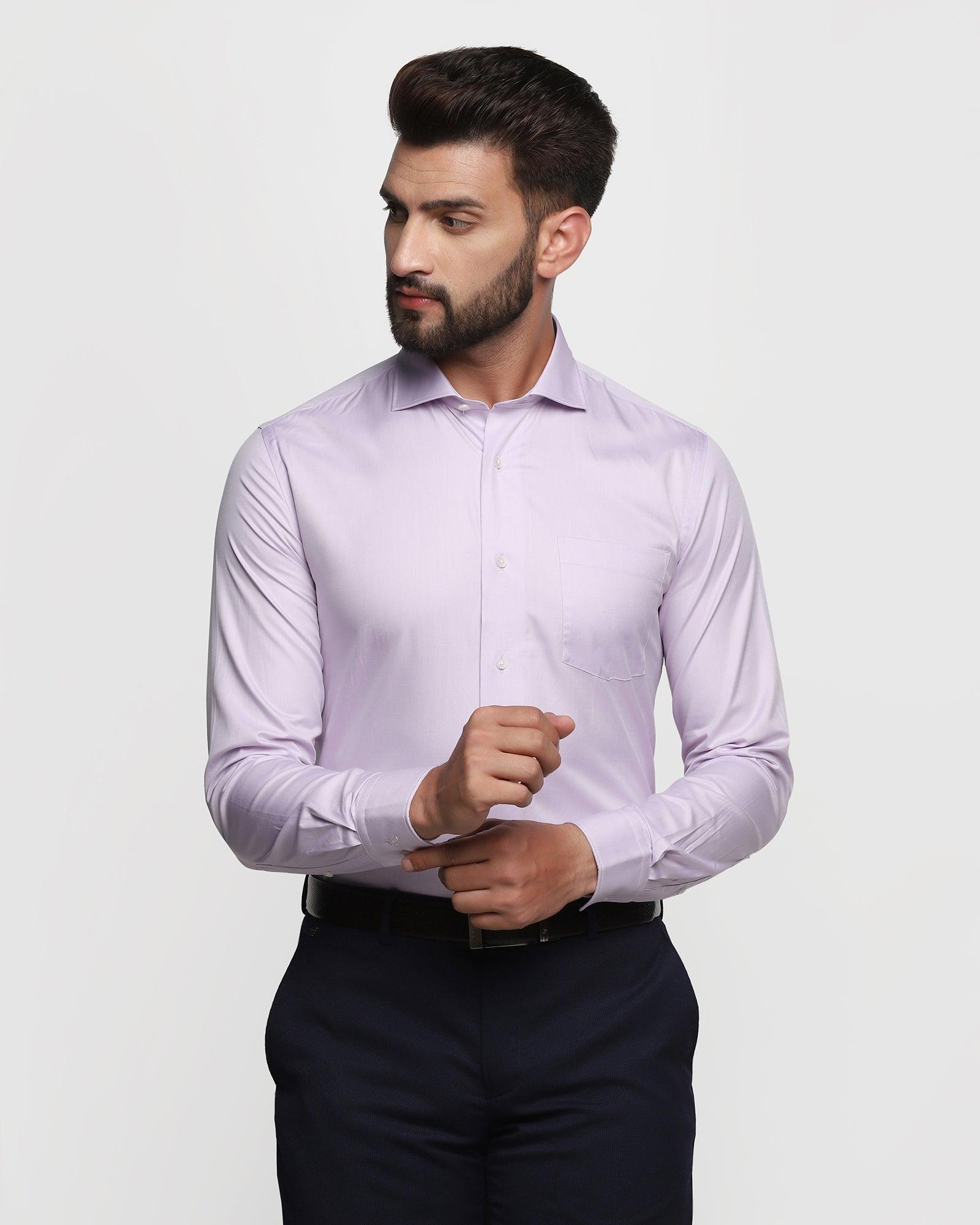 Formal Lilac Solid Shirt - Esteem